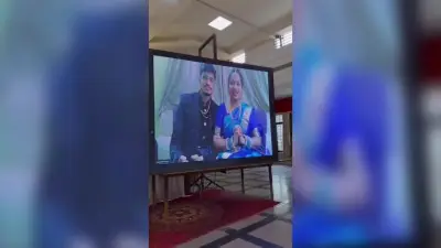 Newlyweds have ‘virtual’ wedding reception after flight canceled at last minute