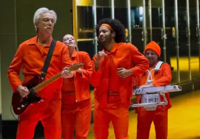 David Byrne wows raucous, dancing crowd at The Fox