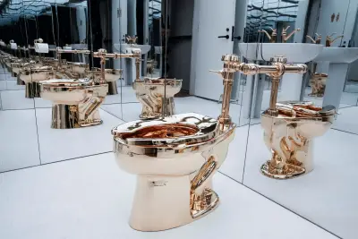 Fully functional 18-karat gold toilet sells for $12M at Sotheby’s auction