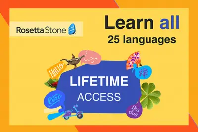 Master a new language (or 25!) on your own time, for life