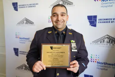 New dad named Midtown South’s NYPD ‘Officer of the Year’ for nabbing armed maniac