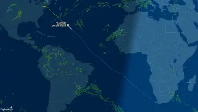 Jet from Newark to South Africa U-turns over Atlantic when passenger suffers medical emergency