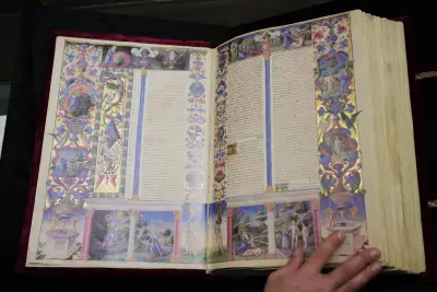 Bible described as the ‘Mona Lisa of illuminated manuscripts’ goes on display in Rome