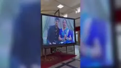 Newlyweds have ‘virtual’ wedding reception after flight canceled at last minute