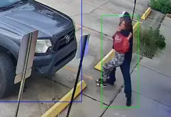 Creep spotted trying to drag woman into pickup truck, but quick thinking sends him fleeing