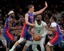 Late miscues derail big game from Celtics stars in loss to Pistons