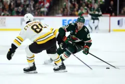 All smiles as Wild rout Boston in Quinn Hughes’ debut