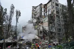 Russian missile and drone attack hits Ukrainian capital Kyiv, killing 9 people and wounding 124