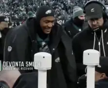 ‘Hard Knocks’ captures what Jalen Hurts said to DeVonta Smith after missed touchdown pass